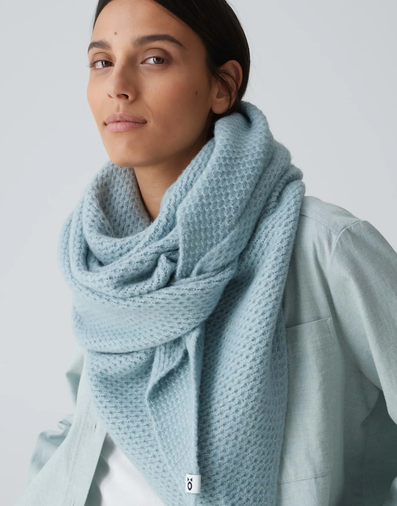 Damen OPUS Accessoires^Dreieckstuch Afraasi Scarf Blau Online Bestellen
