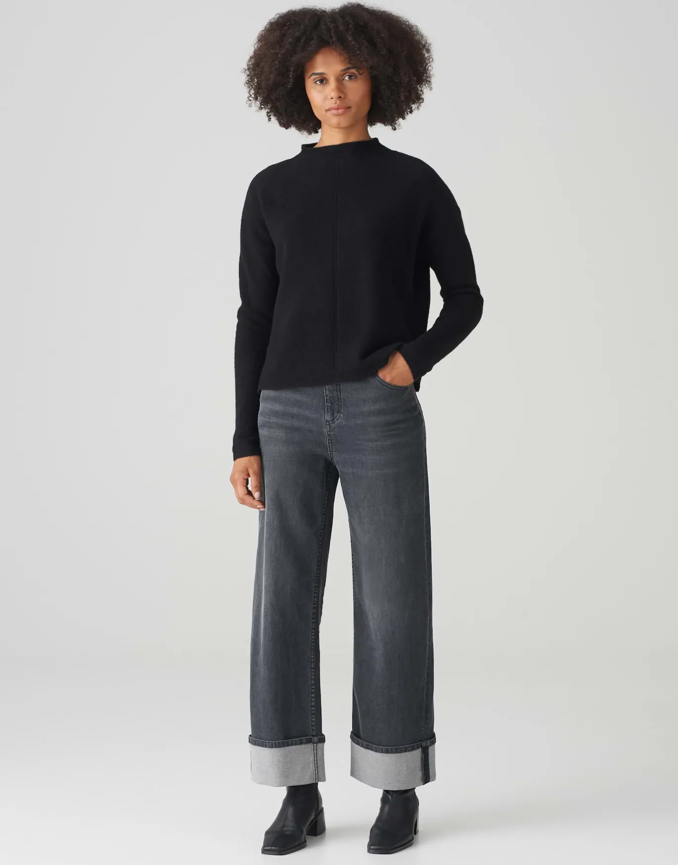 Damen OPUS Strick^Feinstrickpullover Piranula Schwarz Online Bestellen