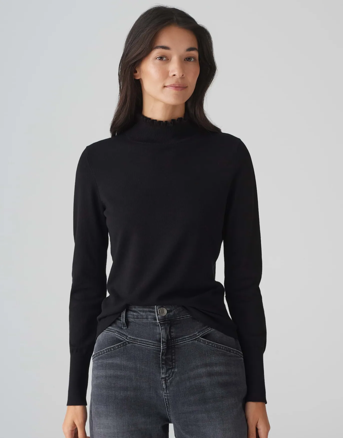 Damen OPUS Strick^Feinstrickpullover Polluna Schwarz Online Bestellen