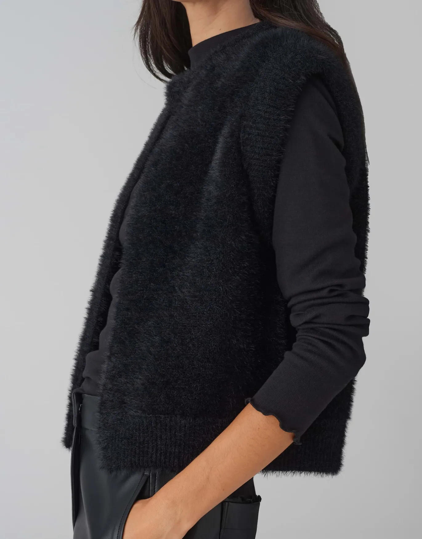 Damen OPUS Blazer / Westen^Fellweste Desto Schwarz Online Bestellen