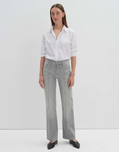 Damen OPUS Jeans^Flared Jeans Carie Line Grau Online Bestellen