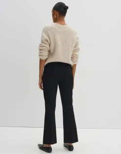 Damen OPUS Hosen^Flared Pants Curinna Detail Schwarz Online Bestellen