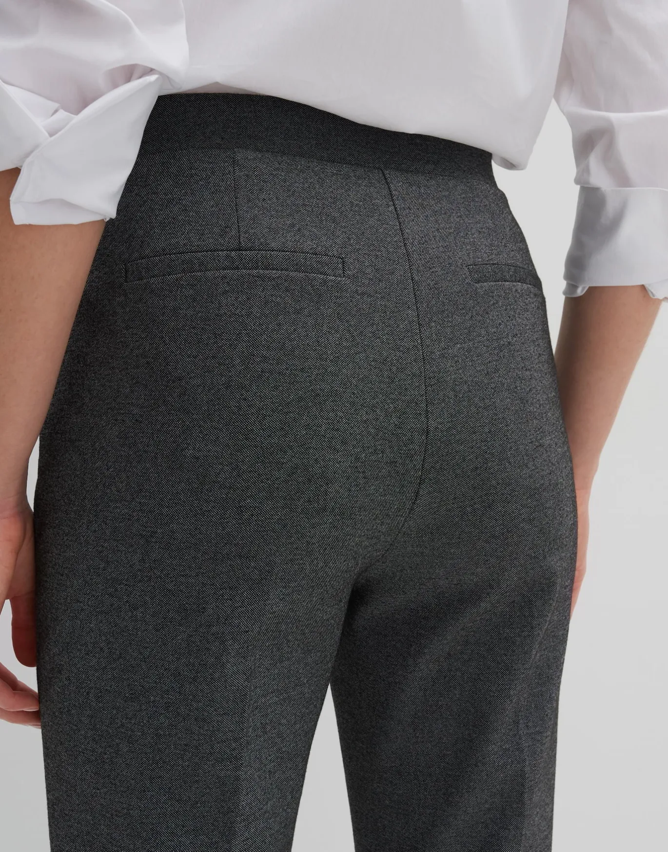 Damen OPUS Hosen^Flared Pants Curinna Mélange Grau Online Bestellen