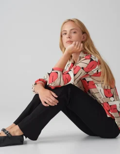 Damen OPUS Hosen^Flared Pants Erja Sporty Schwarz Online Bestellen