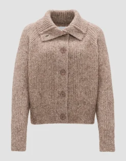 Damen OPUS Strick^Grobstrickjacke Dazzi Braun Online Bestellen
