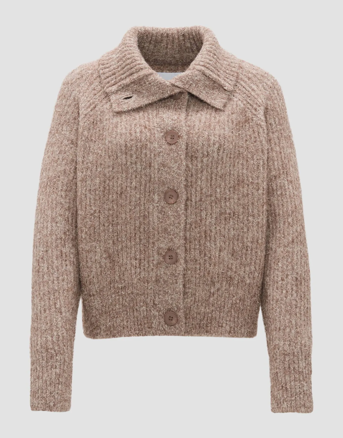 Damen OPUS Strick^Grobstrickjacke Dazzi Braun Online Bestellen