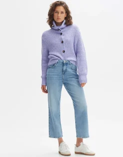 Damen OPUS Strick^Grobstrickjacke Dokuli Lila Online Bestellen