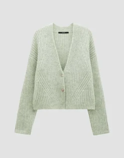 Damen OPUS Strick^Grobstrickjacke Triya Grün Online Bestellen