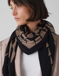 Damen OPUS Accessoires^Halstuch Awirla Scarf Schwarz Online Bestellen