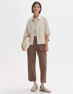 Damen OPUS Blusen^Hemdbluse Failisa Beige Online Bestellen