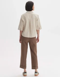 Damen OPUS Blusen^Hemdbluse Failisa Beige Online Bestellen