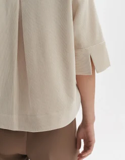 Damen OPUS Blusen^Hemdbluse Failisa Beige Online Bestellen