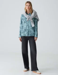 Damen OPUS Blusen^Hemdbluse Falkina Faded Blau Online Bestellen