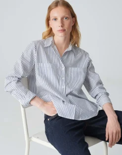 Damen OPUS Blusen^Hemdbluse Fanile Blau Online Bestellen