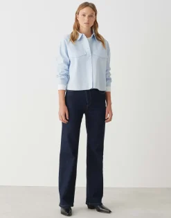 Damen OPUS Blusen^Hemdbluse Finsi Blau Online Bestellen