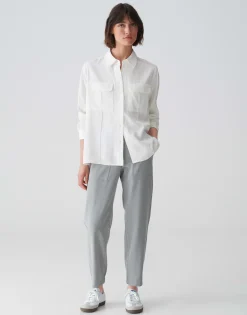 Damen OPUS Blusen^Hemdbluse Flara Weiß Online Bestellen