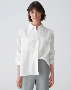 Damen OPUS Blusen^Hemdbluse Flara Weiß Online Bestellen