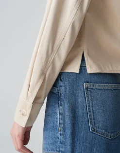 Damen OPUS Blusen^Hemdbluse Fontega Beige Online Bestellen