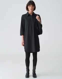 Damen OPUS Kleider^Hemdblusenkleid Wenso Schwarz Online Bestellen