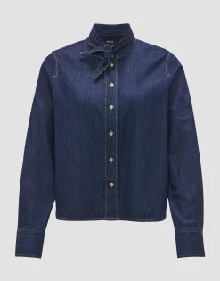 Damen OPUS Blusen^Jeansbluse Farilla Blau Online Bestellen