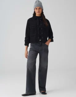 Damen OPUS Jacken / Mäntel^Jeansjacke Hedra Schwarz Online Bestellen