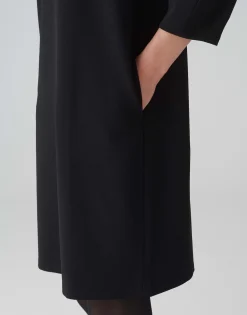 Damen OPUS Kleider^Jerseykleid Wabyna Schwarz Online Bestellen