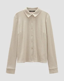 Damen OPUS Shirts^Jerseyshirt Kalexi Beige Online Bestellen