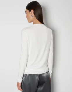 Damen OPUS Basics | Shirts^Jerseyshirt Karinn Weiß Online Bestellen