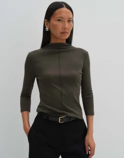 Damen OPUS Basics | Shirts^Jerseyshirt Keeli Grün Online Bestellen