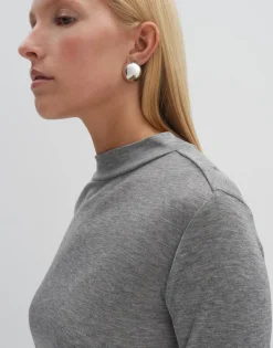 Damen OPUS Basics | Shirts^Jerseyshirt Kejandra Grau Online Bestellen