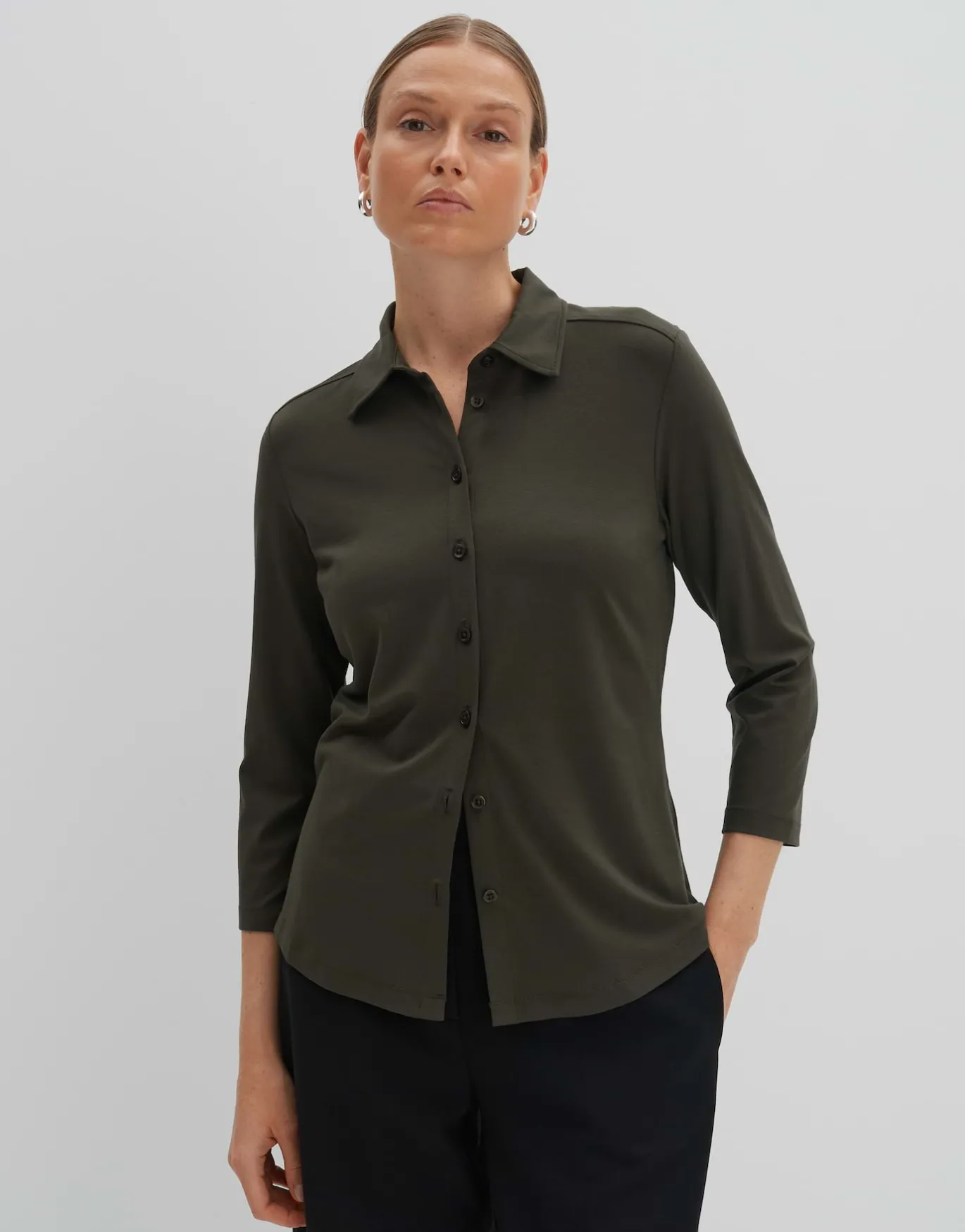 Damen OPUS Shirts | Blusen^Jerseyshirt Kelly Solid Grün Online Bestellen