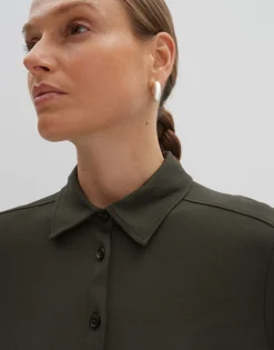 Damen OPUS Shirts | Blusen^Jerseyshirt Kelly Solid Grün Online Bestellen