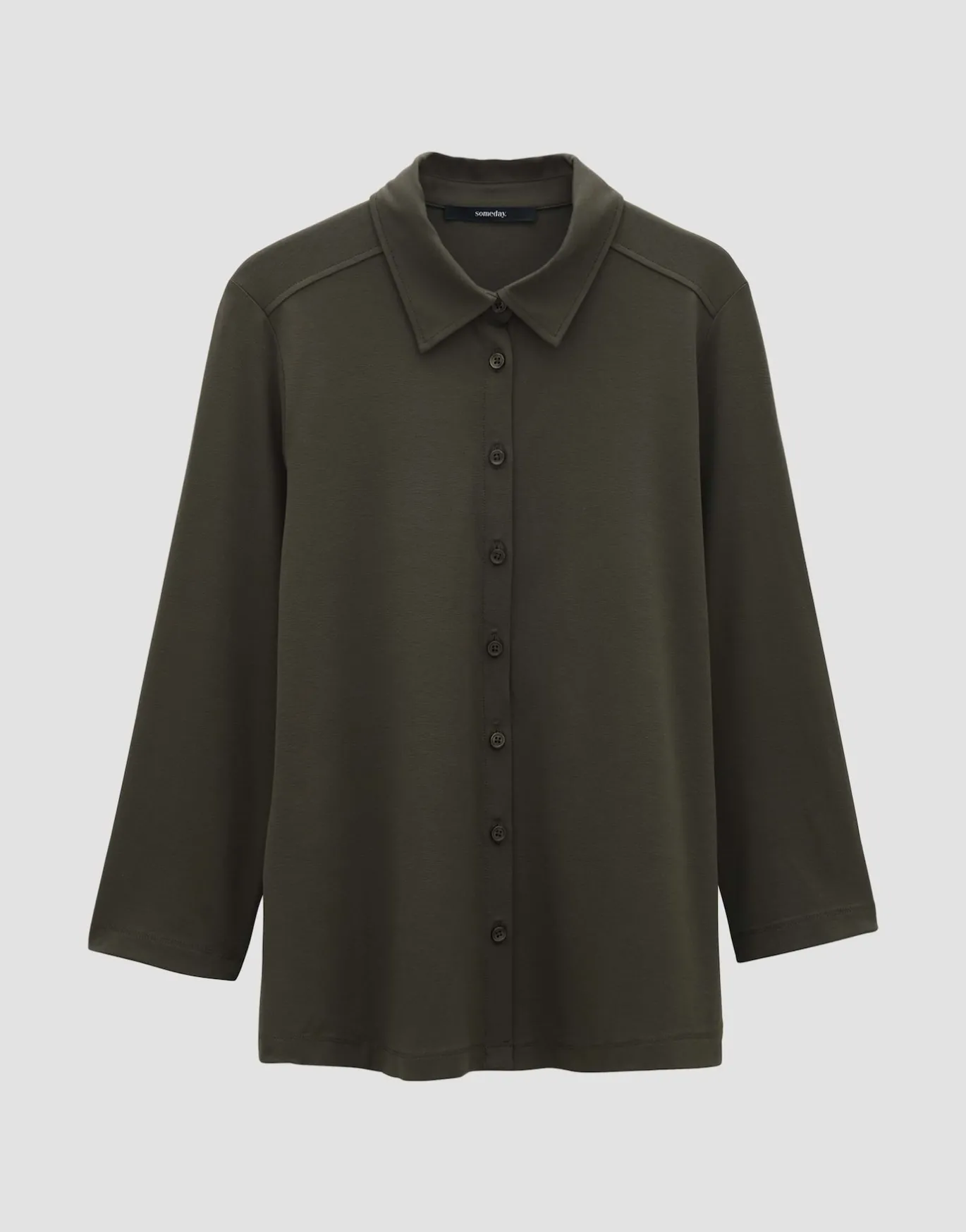 Damen OPUS Shirts | Blusen^Jerseyshirt Kelly Solid Grün Online Bestellen