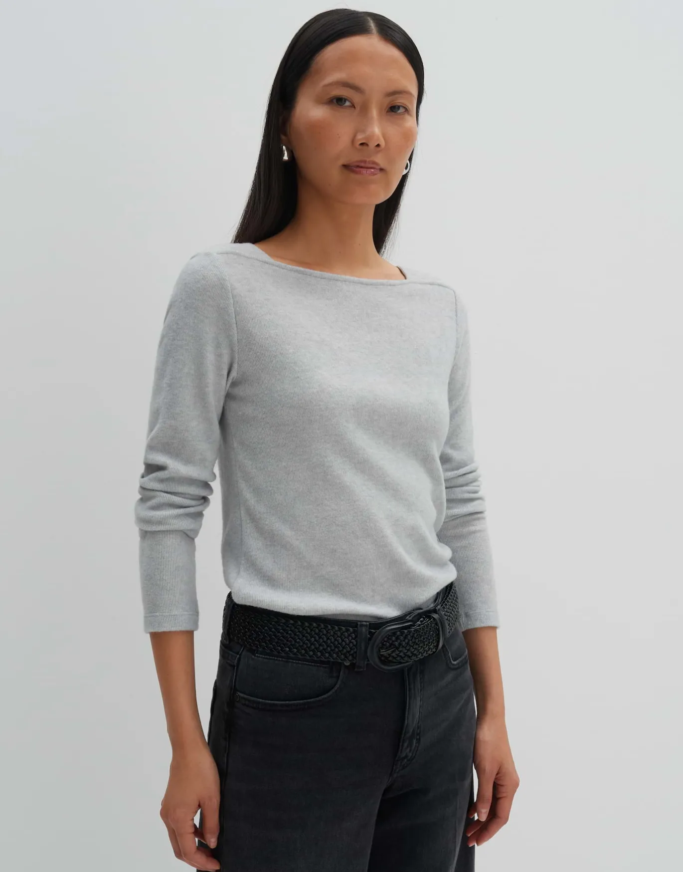 Damen OPUS Shirts^Jerseyshirt Kosie Grau Online Bestellen