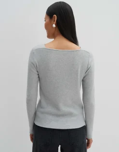 Damen OPUS Shirts^Jerseyshirt Kosie Grau Online Bestellen