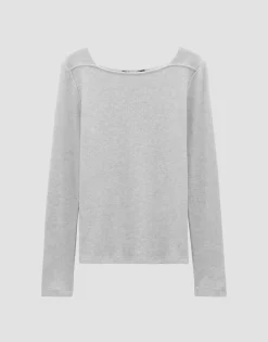 Damen OPUS Shirts^Jerseyshirt Kosie Grau Online Bestellen