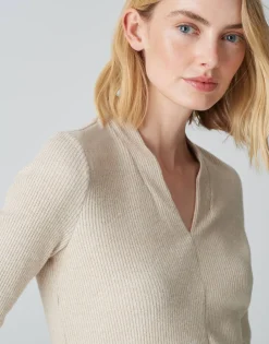 Damen OPUS Shirts^Jerseyshirt Somoko Beige Online Bestellen