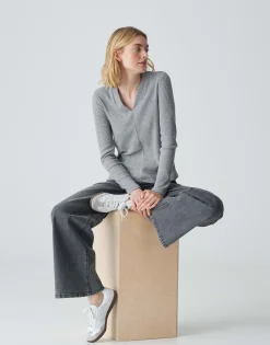 Damen OPUS Shirts^Jerseyshirt Somoko Grau Online Bestellen