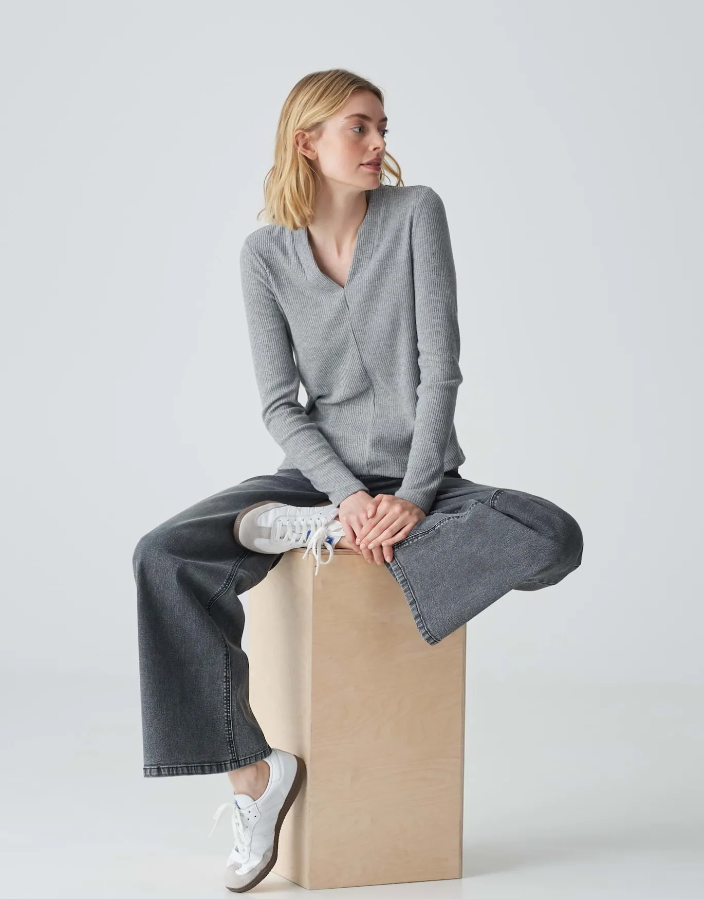 Damen OPUS Shirts^Jerseyshirt Somoko Grau Online Bestellen