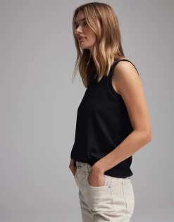 Damen OPUS Basics | Shirts^Jerseytop Ilayda Schwarz Online Bestellen