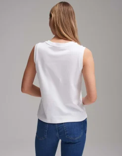 Damen OPUS Basics | Shirts^Jerseytop Ilayda Weiß Online Bestellen