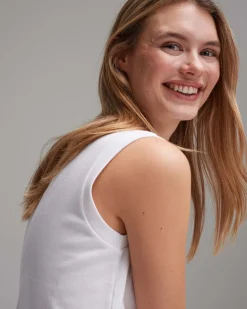 Damen OPUS Basics | Shirts^Jerseytop Ilayda Weiß Online Bestellen