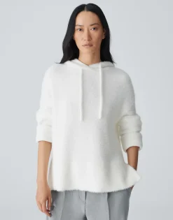 Damen OPUS Strick^Kapuzenpullover Pidlona Weiß Online Bestellen
