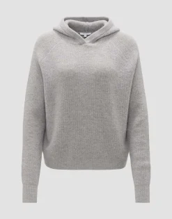 Damen OPUS Strick^Kapuzenpullover Poody Grau Online Bestellen