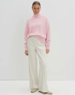 Damen OPUS Strick^Kaschmir Pullover Tija Rosé Online Bestellen