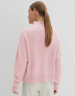 Damen OPUS Strick^Kaschmir Pullover Tija Rosé Online Bestellen