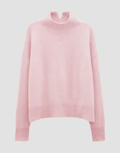 Damen OPUS Strick^Kaschmir Pullover Tija Rosé Online Bestellen