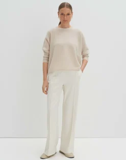 Damen OPUS Strick^Kaschmir Pullover Tjade Beige Online Bestellen