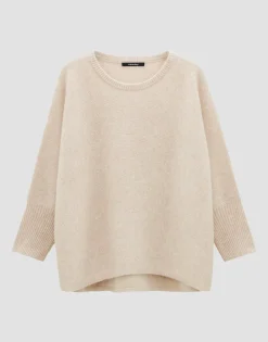 Damen OPUS Strick^Kaschmir Pullover Tjade Beige Online Bestellen