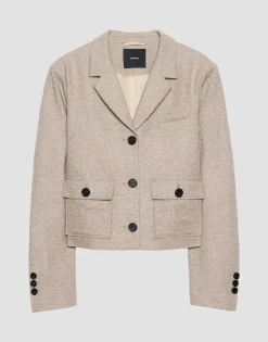 Damen OPUS Blazer / Westen^Kurzblazer Naine Beige Online Bestellen
